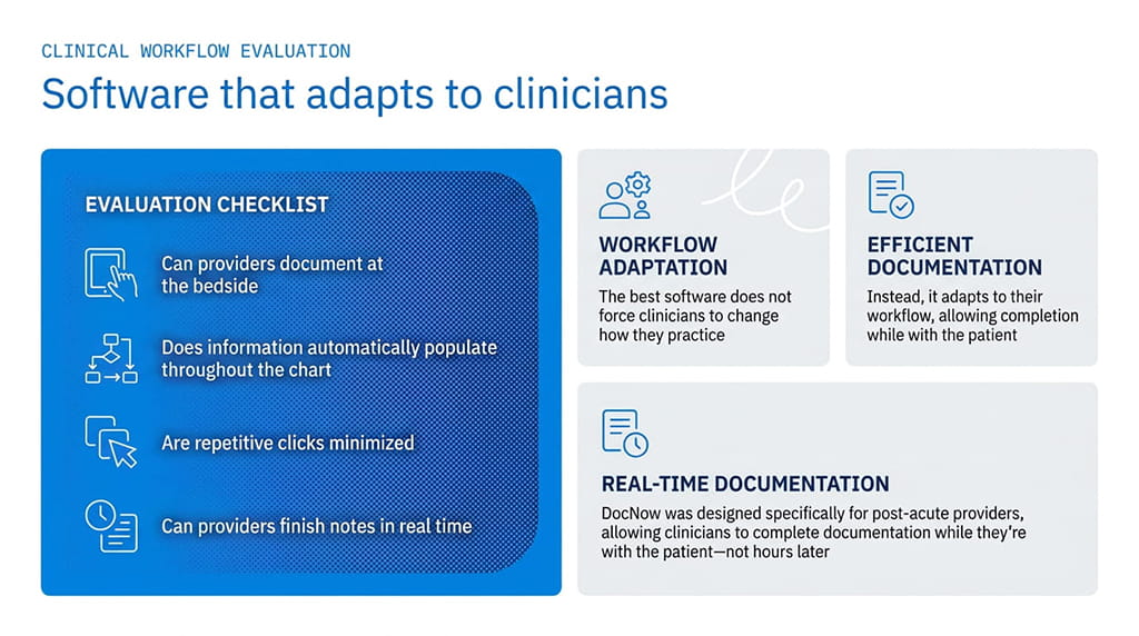 Documentation flowing naturally into clinical workflows